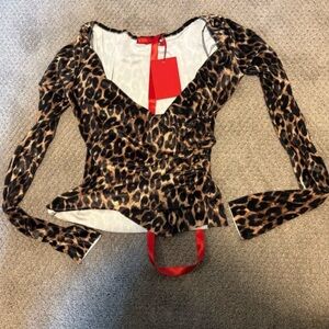 Coucoo LANAI Leopard Print Top *BRAND NEW WITH TAGS*